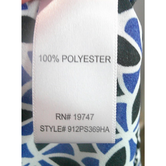 Counterparts Women's XL V-neck 1/4 Button 3/4 Bell Sleeve Blouse - Picture 8 of 9